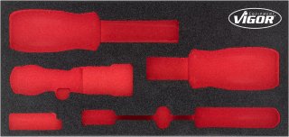 VIGOR Weichschaumeinlage ∙ leer ∙ V5017-L ∙ L x B x H: 393 mm x 188 mm x 35 mm Bild 1