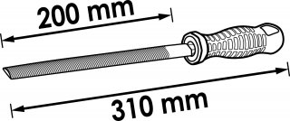 VIGOR Halbrund-Feile ∙ V1790 ∙ 310 mm Bild 2