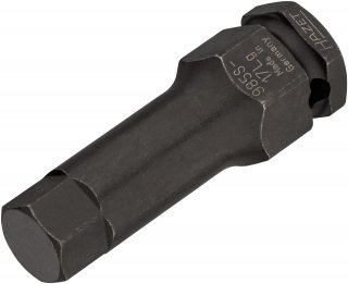 HAZET Schlag- | Maschinenschrauber Schraubendreher-Steckschlüsseleinsatz 985S-17LG ∙ 1/2 Zoll (12,5 mm) Vierkant hohl ∙ Innen Sec Bild 1