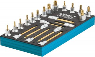 HAZET Schraubendreher-Steckschlüsseleinsatz Satz ∙ TORX® 163-492/22 ∙ 1/2 Zoll (12,5 mm) Vierkant hohl ∙ Innen TORX® Profil | Tam Bild 3