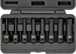 VIGOR Innensechskant Schlagschrauber Schraubendreher-Einsatz Satz ∙ V7019 ∙ 1/2 Zoll (12,5 mm) Vierkant hohl ∙ Innen Sechskant P Bild 3
