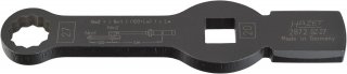 HAZET Schlag-Ringschlüssel ∙ mit 2 Schlagflächen 2872SZ-27 ∙ 3/4 Zoll (20 mm) Vierkant hohl ∙ Außen Doppelsechskant Profil ∙ SW  Bild 1