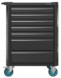 HAZET Werkstattwagen Assistent 179N ∙ einzeln 179N-7-RAL9005 ∙ L x B x H: 785 mm x 518 mm x 1020 mm ∙ Schubladen | flach: 5× 81 x Bild 3