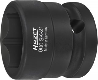 HAZET Schlag- | Maschinenschrauber Steckschlüsseleinsatz 900SK-21 ∙ 1/2 Zoll (12,5 mm) Vierkant hohl ∙ Außen Sechskant-Tractionsp Bild 1