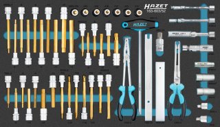 HAZET Schraubendreher-Steckschlüsseleinsatz Satz 163-603/52 ∙ 1/2 Zoll (12,5 mm) Vierkant hohl | 3/8 Zoll (10 mm) Vierkant hohl ∙ Bild 1