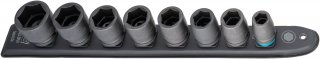 HAZET SmartRail ∙ Flexible Kunststoff-Steckleiste 900S-SR/8 ∙ 1/2 Zoll (12,5 mm) Vierkant hohl ∙ Außen Sechskant-Tractionsprofil Bild 2
