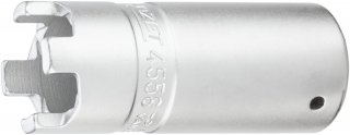 HAZET Druckmutter-Zapfenschlüssel 4558 ∙ 1/2 Zoll (12,5 mm) Vierkant hohl ∙ 28,4 mm Bild 1