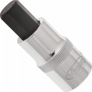 VIGOR Innensechskant Schraubendreher-Einsatz ∙ V2106 ∙ 1/2 Zoll (12,5 mm) Vierkant hohl ∙ Innen Sechskant Profil ∙ SW 12 mm Bild 2