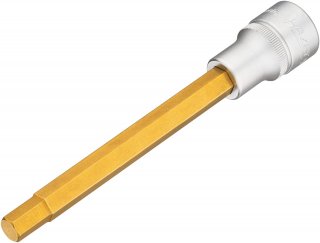 HAZET Schraubendreher-Steckschlüsseleinsatz 986SL-9 ∙ 1/2 Zoll (12,5 mm) Vierkant hohl ∙ Innen Sechskant Profil ∙ SW 9 mm Bild 1