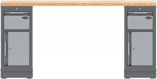 VIGOR Holz-Arbeitsplatte ∙ groß ∙ V6000-02036 ∙ L x B x H: 2036 mm x 500 mm x 40 mm Bild 7
