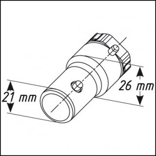 HAZET Aufsteck-Ringschlüssel 6630A-36 ∙ Rundaufnahme ⌀ 21 / 26 mm ∙ Außen Doppelsechskant Profil ∙ SW 36 mm Bild 4