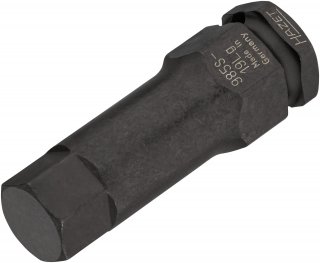 HAZET Schlag- | Maschinenschrauber Schraubendreher-Steckschlüsseleinsatz 985S-19LG ∙ 1/2 Zoll (12,5 mm) Vierkant hohl ∙ Innen Sec Bild 1