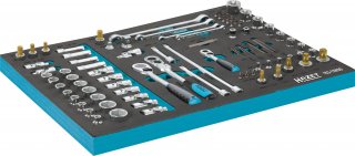 HAZET Steckschlüssel Satz 163-139/90 ∙ 1/2 Zoll (12,5 mm) Vierkant hohl | 3/8 Zoll (10 mm) Vierkant hohl | 1/4 Zoll (6,3 mm) Vierk Bild 2