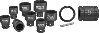 HAZET Schlag- | Maschinenschrauber Steckschlüssel Satz 900SZ6/11 ∙ 1/2 Zoll (12,5 mm) Vierkant hohl | 24 mm Außen-Sechskant ∙ Auße Bild 1