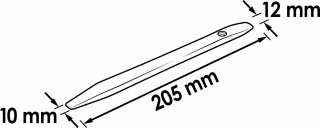 VIGOR Lösehebel ∙ schmal und stumpf ∙ beidseitig ∙ V1371-3 Bild 2