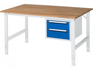 Arbeitstisch Tom höhenverstellbar - KM03 | B1500xT1000xH760-1080mm | B-Platte-25mm Bild 1