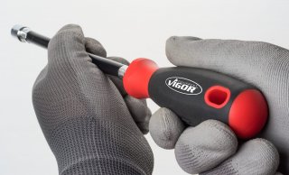 VIGOR Schraubendreher Satz ∙ flexibel ∙ V5661 ∙ Außen Sechskant Profil ∙ 3-teilig ∙ 6 · 7 · 8 ∙ Anzahl Werkzeuge: 3 Bild 8