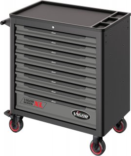 VIGOR Werkstattwagen Series XL ∙ Kunststoff-Arbeitsplatte ∙ mit Sortiment ∙ V5434 ∙ 499-teilig ∙ Anzahl Werkzeuge: 499 Bild 17