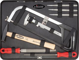 VIGOR Werkzeugkoffer ∙ universal ∙ V2542 ∙ 1/4 Zoll (6,3 mm) Vierkant hohl | 1/2 Zoll (12,5 mm) Vierkant hohl | 1/4 Zoll (6,3 mm)  Bild 2