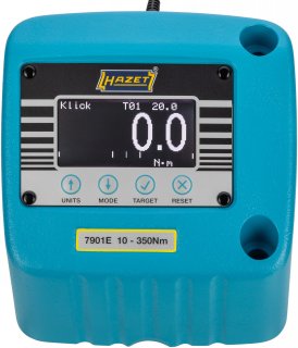 HAZET Drehmoment-Prüfgerät ∙ elektronisch ∙ 10 – 350 Nm 7901E ∙ Drehmomentbereich min-max: 10 – 350 Nm ∙ 1/2 Zoll (12,5 mm) Vier Bild 3