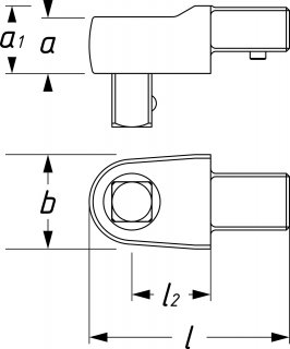 HAZET Einsteck-Vierkant-Antriebe 6414 ∙ 14 x 18 mm Einsteck-Vierkant massiv ∙ 1/2 Zoll (12,5 mm) Vierkant massiv ∙ Länge: 63,5 m Bild 2