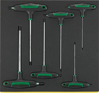 Sechskant-Schraubendreher-Satz TCS 10768/6 Bereich 3-10 6 St. Bild 1