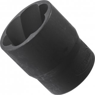 VIGOR Spiralnutenausdreher-Einsatz ∙ V3743 ∙ 1/2 Zoll (12,5 mm) Vierkant hohl ∙ Außen Schraubenausdreher Profil ∙ SW 22 mm Bild 2