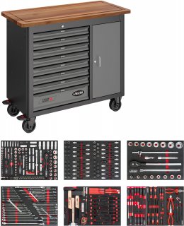 VIGOR Mobile Werkbank Series L ∙ mit Sortiment ∙ V5154 ∙ 375-teilig ∙ Anzahl Werkzeuge: 375 Bild 3