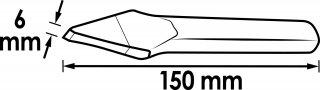 VIGOR Kreuzmeißel ∙ V1222 ∙ 6 mm Bild 3
