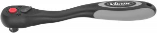 VIGOR Feinzahn-Umschaltknarre ∙ V6038 ∙ 3/8 Zoll (10 mm) Vierkant massiv ∙ 198 mm Bild 1