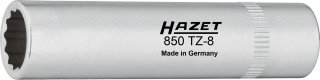 HAZET Kettenkastenverkleidungs-Einsatz 850TZ-8 ∙ 1/4 Zoll (6,3 mm) Vierkant hohl ∙ Außen Doppelsechskant-Tractionsprofil ∙ SW 8  Bild 1