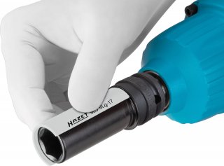 HAZET Schlag- | Maschinenschrauber Steckschlüsseleinsatz ∙ Hybrid-Sonderprofil 905SLG-17 ∙ 1/2 Zoll (12,5 mm) Vierkant hohl ∙ Rad Bild 7
