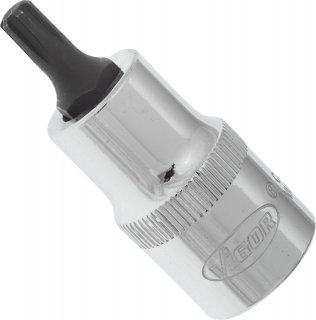 VIGOR RIBE Schraubendreher-Einsatz ∙ V2203 ∙ 1/2 Zoll (12,5 mm) Vierkant hohl ∙ Innen Keilprofil Ribe-CV ∙ SW M6 Bild 2