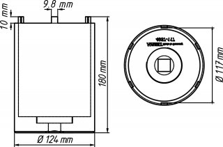 HAZET Nkw Zapfenschlüssel Satz 4937-117/2 ∙ 3/4 Zoll (20 mm) Vierkant hohl ∙ 2-teilig Bild 2