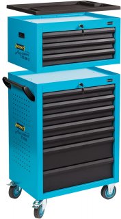 HAZET Werkstattwagen Assistent 178N-10 ∙ L x B x H: 781 mm x 498 mm x 1410 mm ∙ Schubladen | flach: 8× 80 x 527 x 348 mm ∙ Schubl Bild 3
