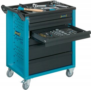 HAZET Werkstattwagen Assistent 177 ∙ einzeln 177-6 ∙ L x B x H: 780 mm x 498 mm x 915 mm ∙ Schubladen | flach: 4× 79 x 527 x 348  Bild 8