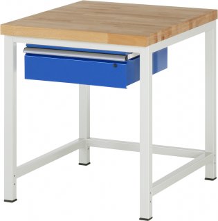 Werkbank höhenverstellbar 8001A1 | B750xT900xH840-1040mm | 1xSchublade-TA Bild 1