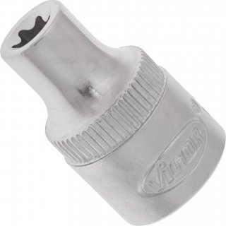 VIGOR T Steckschlüsseleinsatz ∙ V2727N ∙ 3/8 Zoll (10 mm) Vierkant hohl ∙ Außen TORX® Profil ∙ SW E7 Bild 1