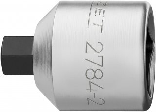HAZET Bremssattel Schraubendreher-Steckschlüsseleinsatz 2784-2 ∙ 3/8 Zoll (10 mm) Vierkant hohl ∙ Innen Sechskant Profil ∙ SW 6  Bild 2