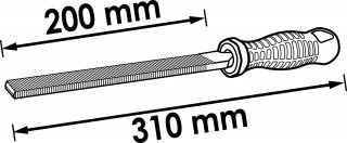 VIGOR Flachstumpf-Feile ∙ V1787 ∙ 310 mm Bild 2
