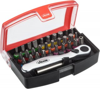 VIGOR Bit Box ∙ V5502 ∙ 1/4 Zoll (6,3 mm) Sechskant massiv ∙ Schlitz Profil | Innen Sechskant Profil | Kreuzschlitz Profil PH | Poz Bild 1