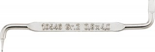 Schlitz-Winkelschraubendreher H.0,8 x 4mm L.100mm Bild 1