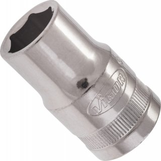 VIGOR Sechskant Steckschlüsseleinsatz ∙ V2599N ∙ 1/2 Zoll (12,5 mm) Vierkant hohl ∙ Außen Sechskant Profil ∙ SW 13 mm Bild 1