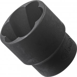 VIGOR Spiralnutenausdreher-Einsatz ∙ V3744 ∙ 1/2 Zoll (12,5 mm) Vierkant hohl ∙ Außen Schraubenausdreher Profil ∙ SW 24 mm Bild 2