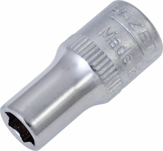 HAZET Steckschlüsseleinsatz 850A-7/32 ∙ 1/4 Zoll (6,3 mm) Vierkant hohl ∙ Außen Sechskant-Tractionsprofil ∙ SW <sup>7</sup>⁄<sub Bild 1
