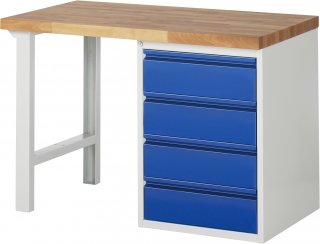 Werkbank 7509I1 | B1250xT700xH890mm | 4xSchublade-TA Bild 1