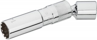 VIGOR Zündkerzen-Einsatz ∙ V7002-14 ∙ 3/8 Zoll (10 mm) Vierkant hohl ∙ Außen Doppelsechskant Profil ∙ SW 14 mm Bild 3