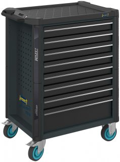 HAZET Werkstattwagen Assistent 179NT ∙ einzeln 179NT-8-RAL7016 ∙ L x B x H: 785 mm x 518 mm x 1020 mm ∙ Schubladen | flach: 7× 81 Bild 1