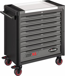 VIGOR Werkstattwagen Series XL ∙ Edelstahl-Arbeitsplatte ∙ leer ∙ V4481-X ∙ L x B x H: 949 mm x 523 mm x 1017 mm Bild 2