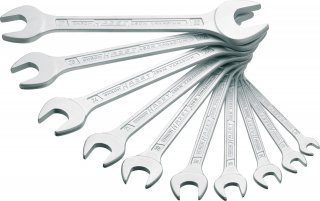 HAZET Doppel-Maulschlüssel Satz 450N/10 ∙ Außen Sechskant Profil ∙ 10-teilig ∙ 6 x 7 – 27 x 32 Bild 1